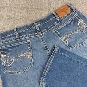 Wrangler Jeans Men's 38x30 (Fit 38x29.5) Blue 20X 42 Vintage Style  Boot Western